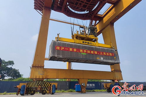 守滬者聯(lián)盟 丨4萬份農(nóng)產(chǎn)品裝車 廣西開行援滬物資專列